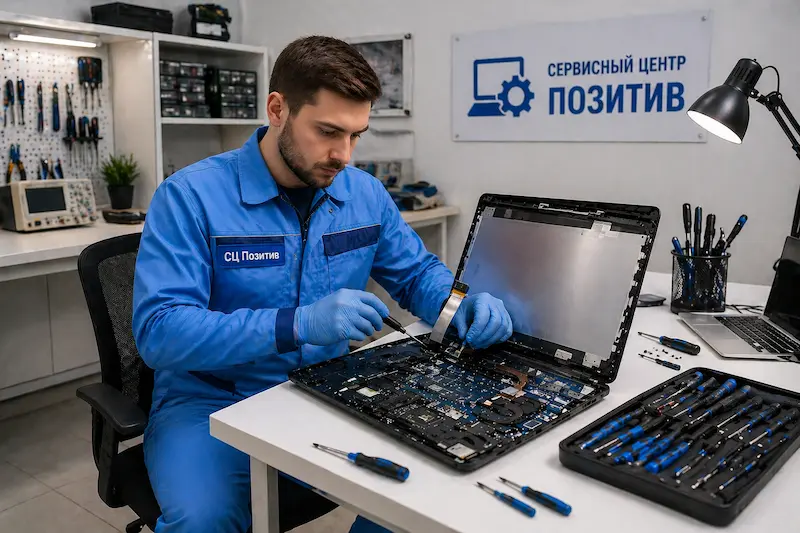 Замена шлейфа матрицы ноутбука в Нахабино