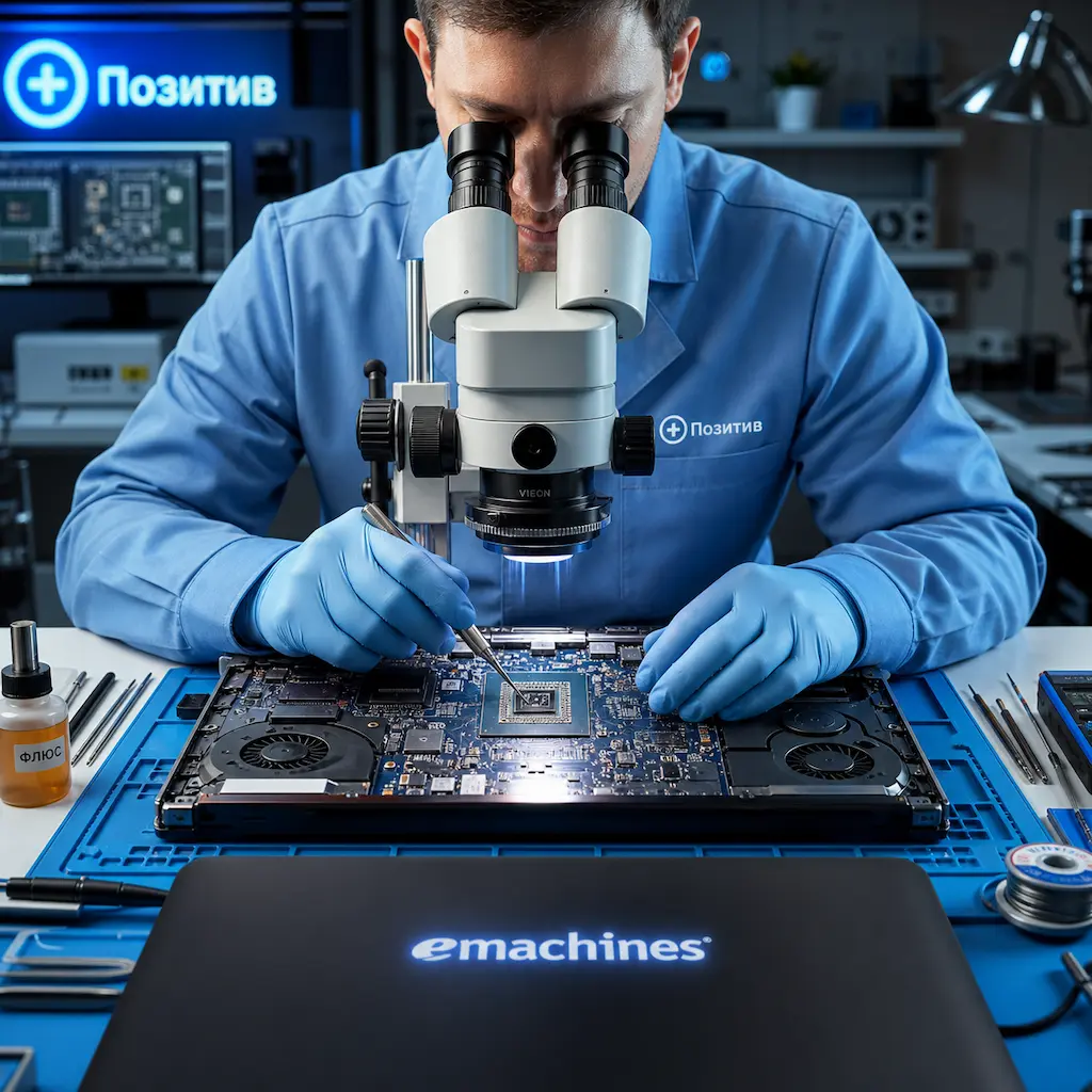 Замена видеокарты ноутбука Emachines в Нахабино