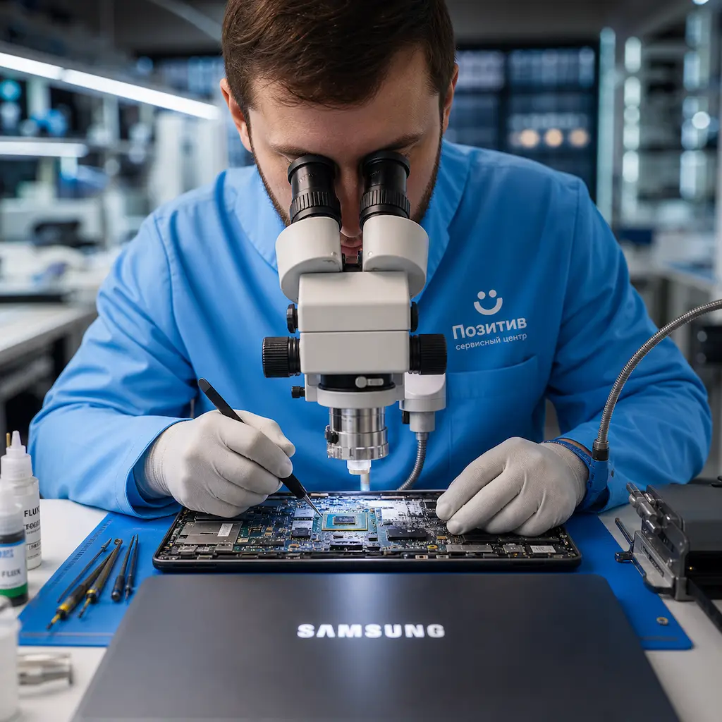 Замена видеокарты ноутбука Samsung в Нахабино