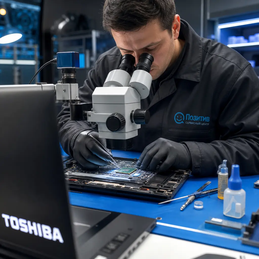 Замена видеокарты ноутбука Toshiba в Нахабино