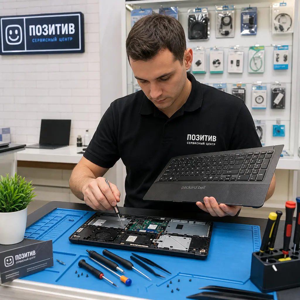 заменить клавиатуру на ноутбуке Packard Bell в Нахабино
