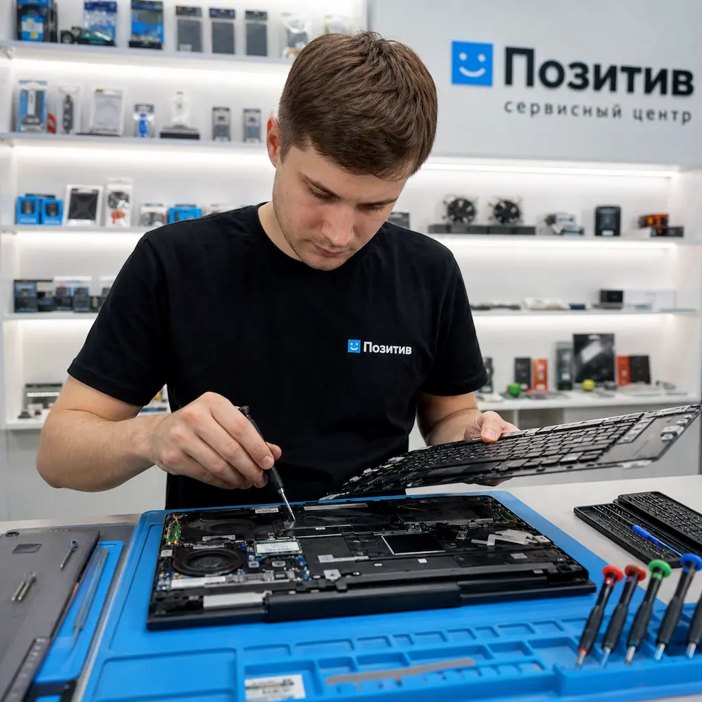 заменить клавиатуру на ноутбуке Samsung в Нахабино