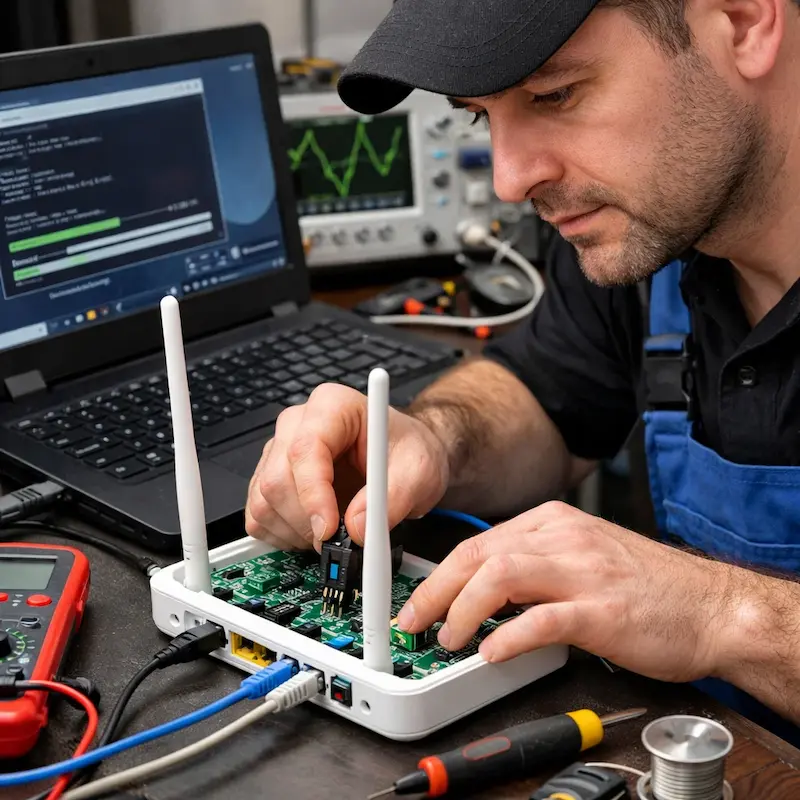 Перепрошивка WiFi роутера в Нахабино