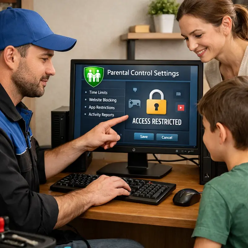 Родительский контроль на компьютере и ноутбуке в Нахабино