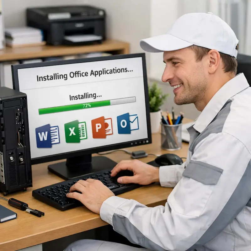 Установка и настройка программ на компьютере в Нахабино