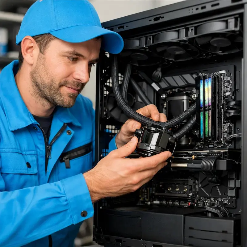 Установка СЖО на ПК в Нахабино