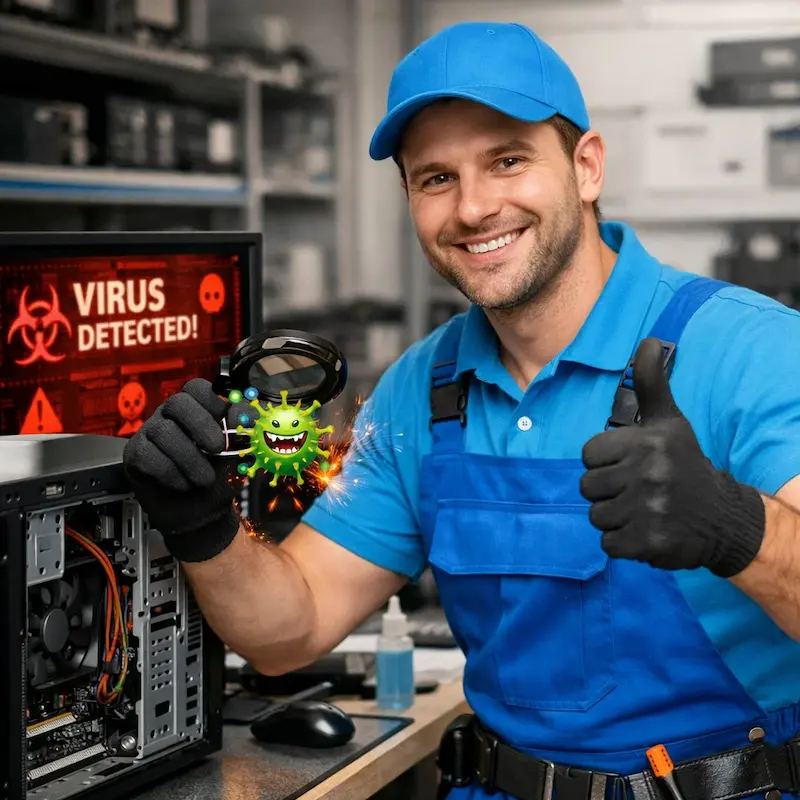 Удаление вирусов с компьютера в Нахабино