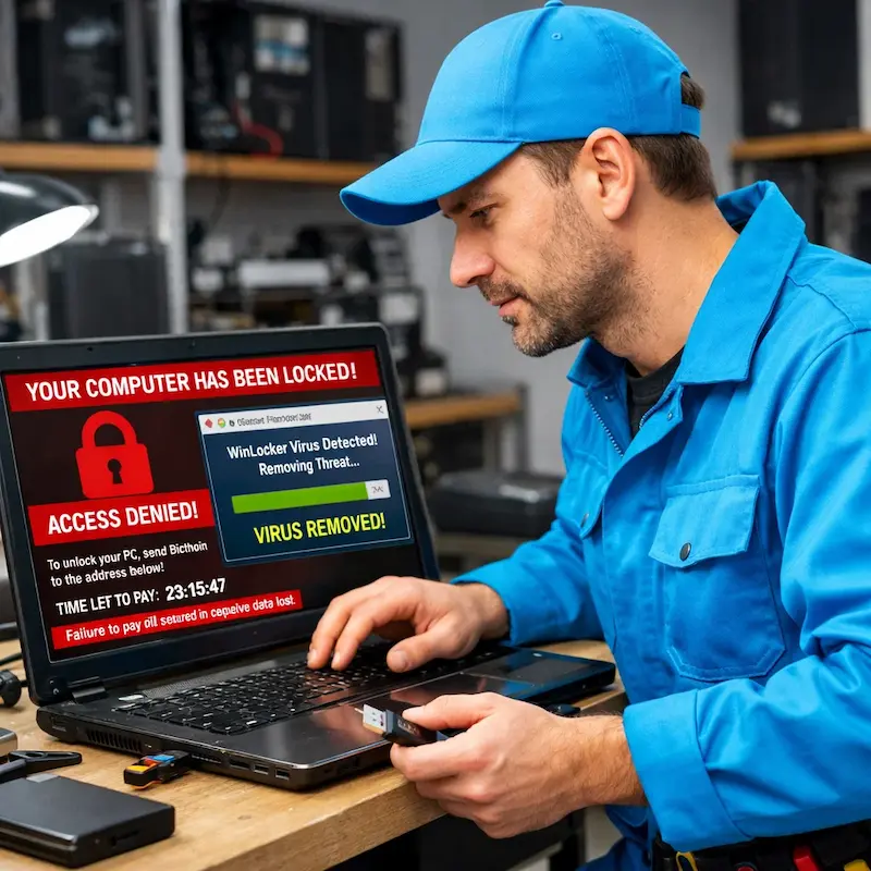 Поможем разблокировать компьютер и ноутбук в Нахабино